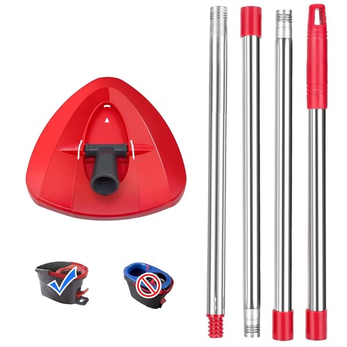 Mop base and - base, handle