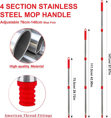 Mop base and handle - mop,