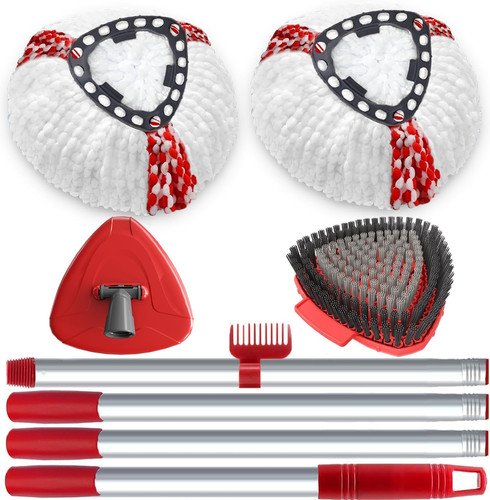 Spin mop head scrubber handle - spin,
