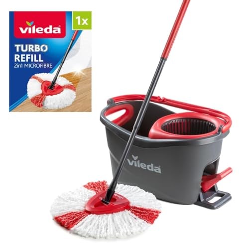Vileda turbo microfibre mop - microfibre,