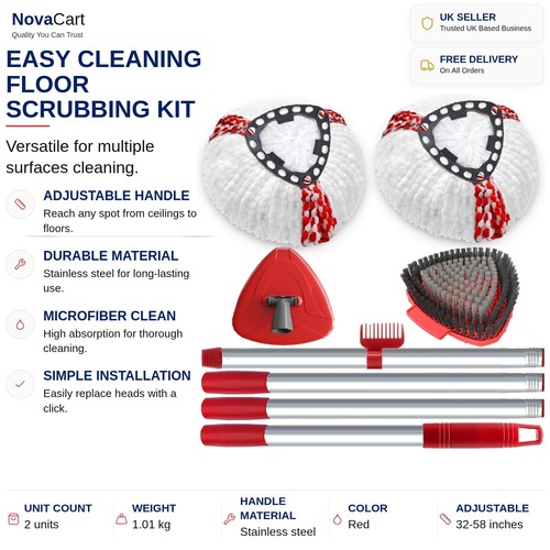Mop head scrubber set - scrubber,