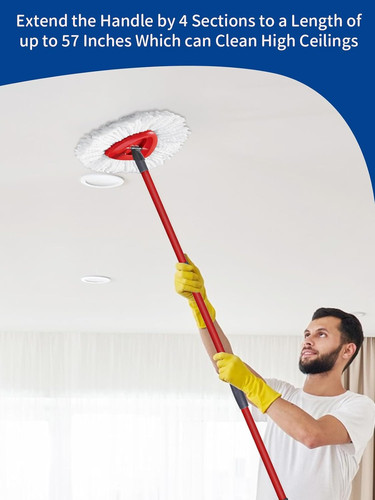 Pcs spin mop - pcs, handle