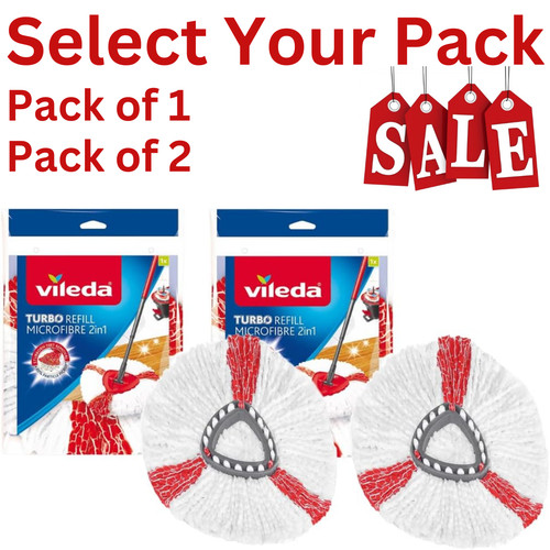 Vileda turbo mop head - vileda, refill