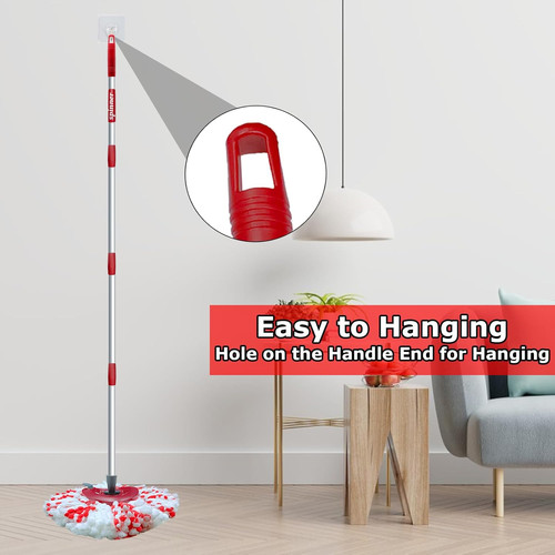 Adjustable stainless steel mop - steel,